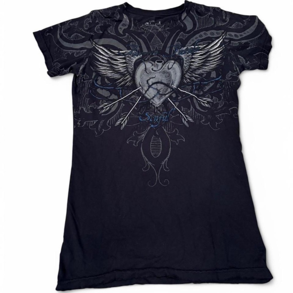 Sinful Charcoal Graphic Tee